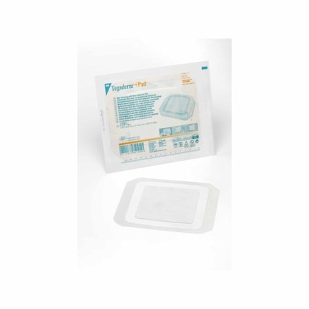 3M Tegaderm Transparent Film Dressing with Pad 6 X 6 Inch Frame Style Delivery Square Sterile, 25PK 3588